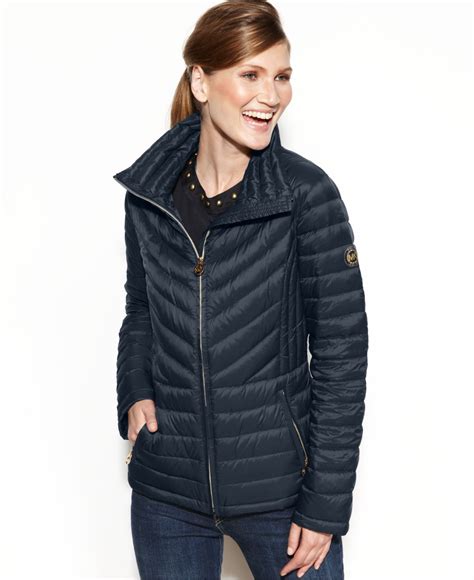 michael kors puffer jacket womens|Michael Kors lightweight puffer jacket.